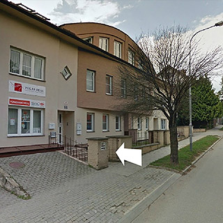 Umístění pobočky VITREGO, s.r.o. v Brně, na adrese Vinohrady 793/43, pohled na budovu.